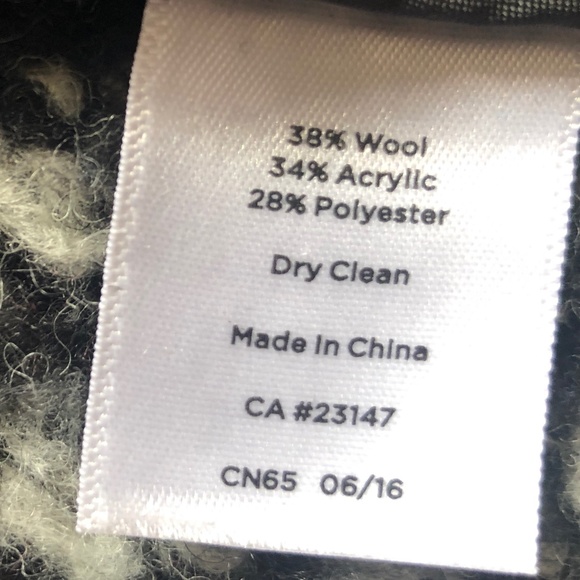 Plus Size 2X Talbots Woman Black White Jacket Zipper Front - Picture 7 of 7